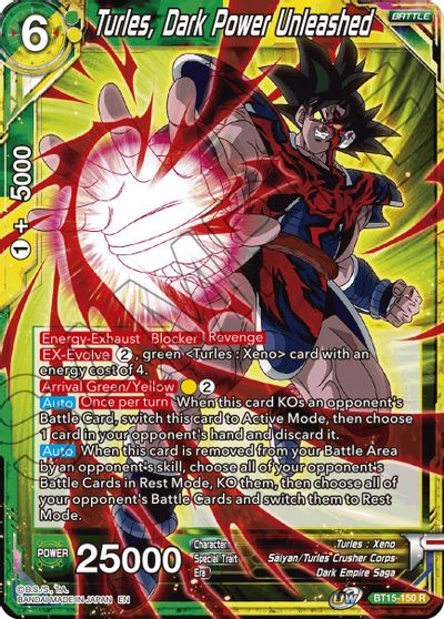Turles, Dark Power Unleashed (BT15-150) [Saiyan Showdown] | Cracking-Singles