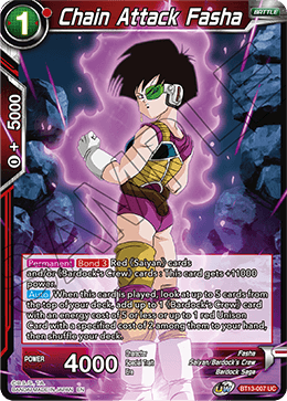 Chain Attack Fasha (Uncommon) (BT13-007) [Supreme Rivalry] | Cracking-Singles