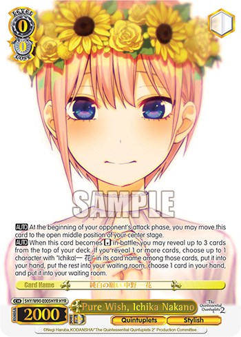 Pure Wish, Ichika Nakano (5HY/W90-E005HYR HYR) [The Quintessential Quintuplets 2] | Cracking-Singles
