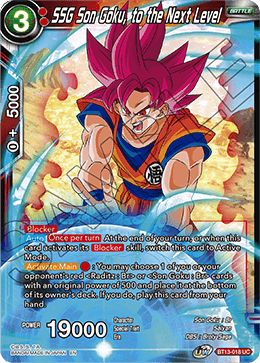 SSG Son Goku, to the Next Level (Uncommon) (BT13-018) [Supreme Rivalry] | Cracking-Singles