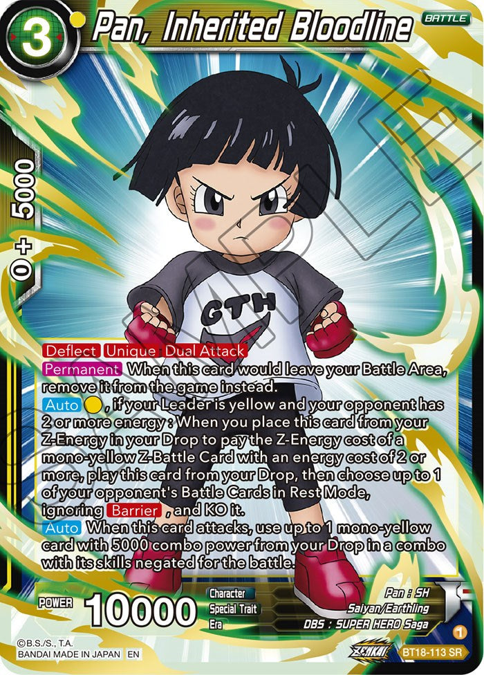 Pan, Inherited Bloodline (BT18-113) [Dawn of the Z-Legends] | Cracking-Singles