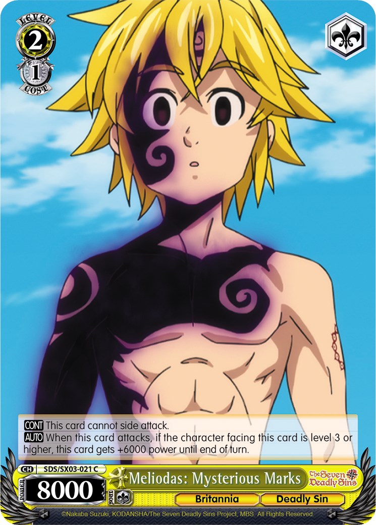 Meliodas: Mysterious Marks (SDS/SX03-021 C) [The Seven Deadly Sins] | Cracking-Singles
