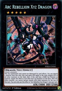 Arc Rebellion Xyz Dragon [PHRA-EN041] Secret Rare | Cracking-Singles