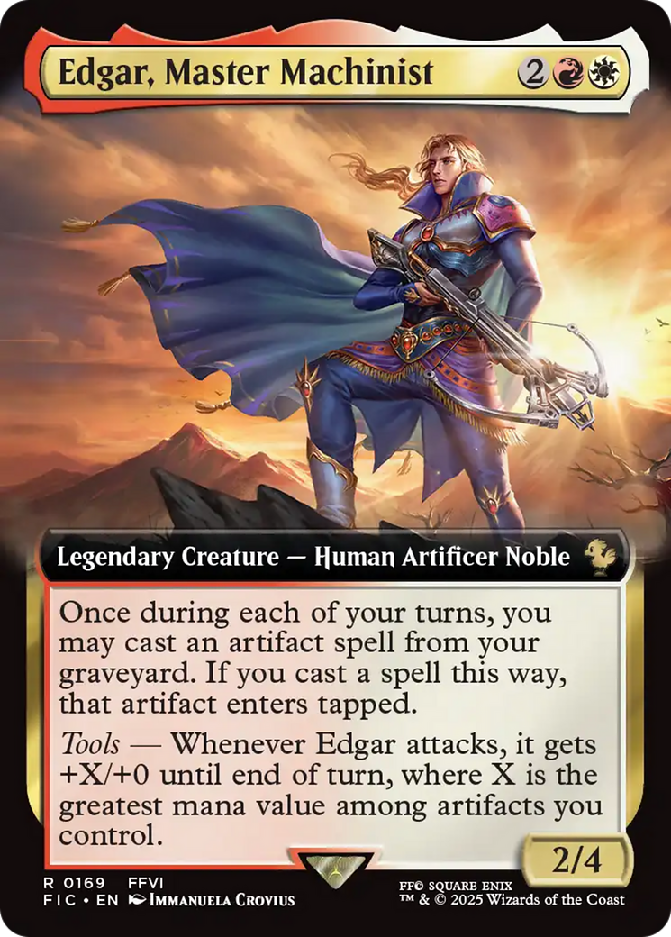 Edgar, Master Machinist (Extended Art) [FINAL FANTASY Commander] | Cracking-Singles