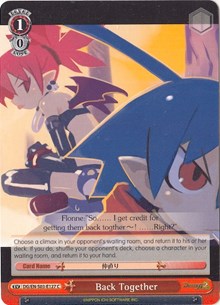 Back Together (DG/EN-S03-E127 C) [Disgaea] | Cracking-Singles