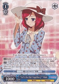 "Let's Go Out Together~" Maki (LL/EN-W01-091 RR) [Love Live! DX] | Cracking-Singles