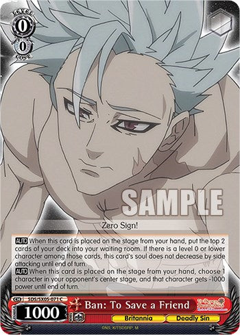 Ban: To Save a Friend [The Seven Deadly Sins: Revival of The Commandments] | Cracking-Singles
