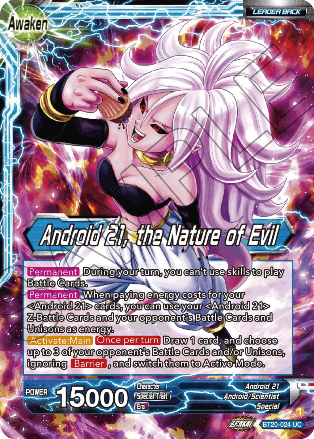 Android 21 // Android 21, the Nature of Evil (BT20-024) [Power Absorbed] | Cracking-Singles