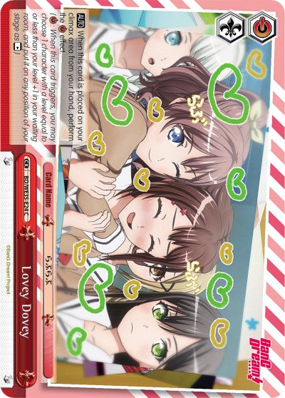 Lovey Dovey (BD/WE35-E24 C) (Parallel Foil) [Poppin'Party x Roselia] | Cracking-Singles