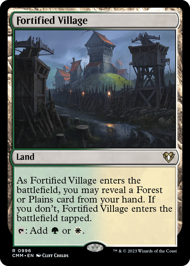 Fortified Village [Commander Masters] | Cracking-Singles