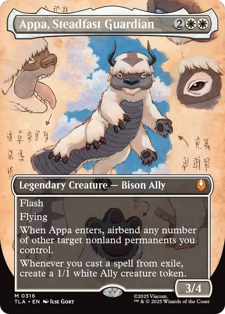 Appa, Steadfast Guardian (Borderless) [Avatar: The Last Airbender] | Cracking-Singles
