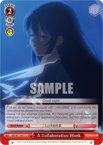 A Collaborative Work [Saekano How to Raise a Boring Girlfriend. flat] | Cracking-Singles