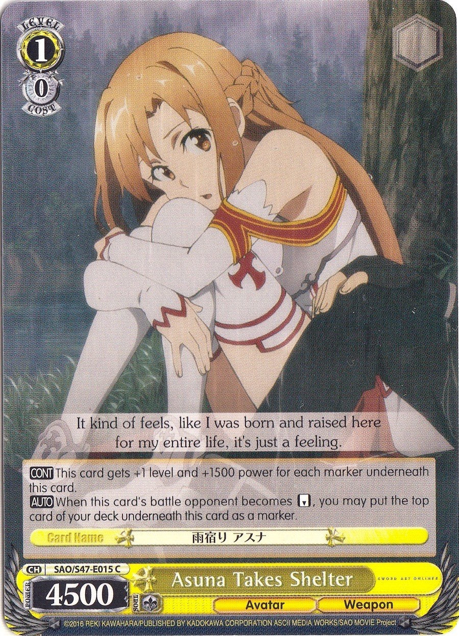 Asuna Takes Shelter (SAO/S47-E015 C) [Sword Art Online Re: Edit] | Cracking-Singles