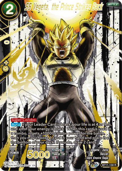 SS Vegeta, the Prince Strikes Back (Alternate Art) (BT11-130) [Special Anniversary Set 2021] | Cracking-Singles