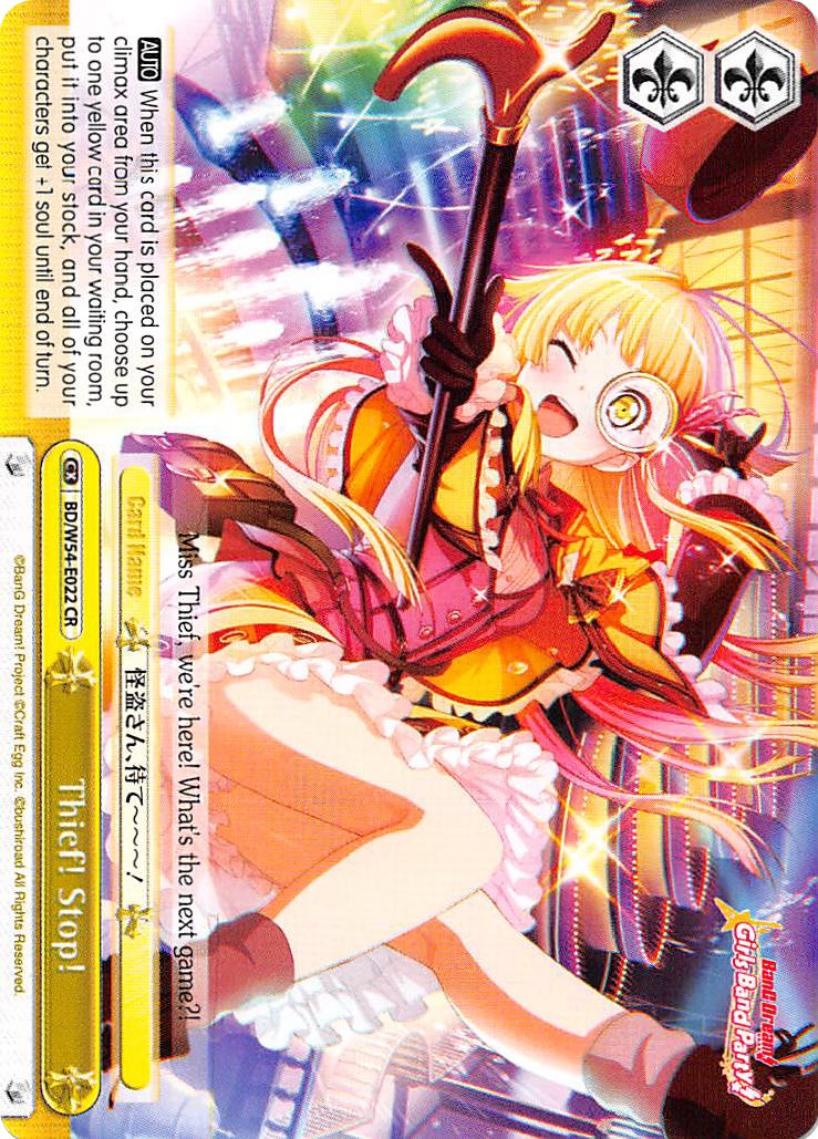 Thief! Stop! (BD/W54-E022 CR) [BanG Dream! Girls Band Party!] | Cracking-Singles
