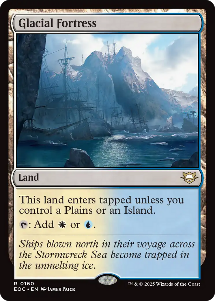 Glacial Fortress [Edge of Eternities Commander] | Cracking-Singles