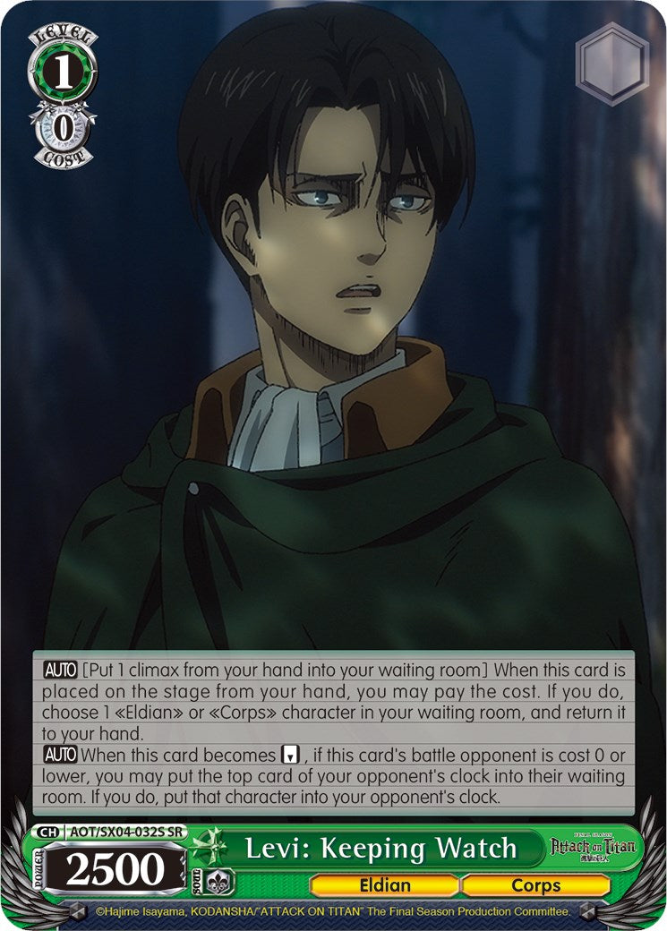 Levi: Keeping Watch (Foil) [Attack On Titan: Final Season] | Cracking-Singles