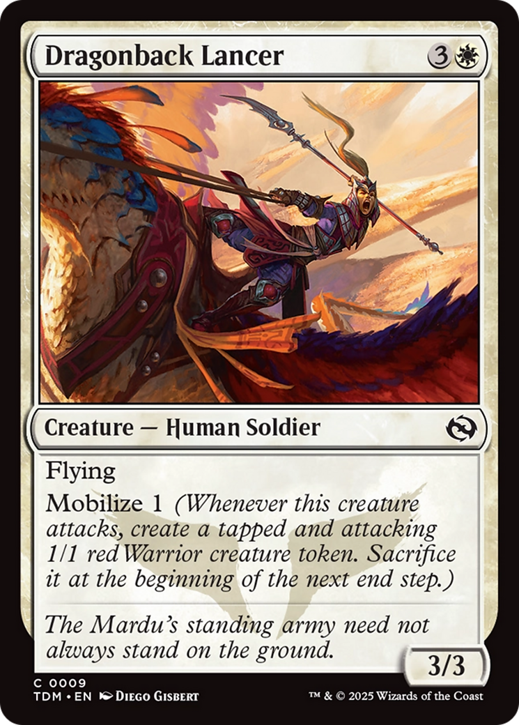 Dragonback Lancer [Tarkir: Dragonstorm] | Cracking-Singles