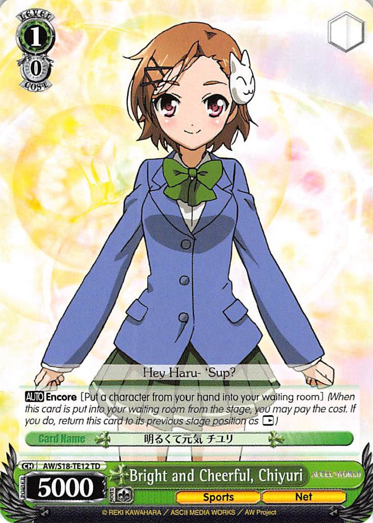 Bright and Cheerful, Chiyuri (AW/S18-TE12 TD) [Accel World] | Cracking-Singles