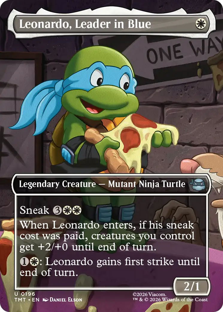 Leonardo, Leader in Blue (Borderless) [Teenage Mutant Ninja Turtles] | Cracking-Singles