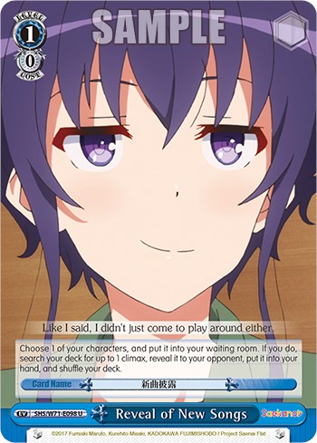 Reveal of New Songs [Saekano How to Raise a Boring Girlfriend. flat] | Cracking-Singles