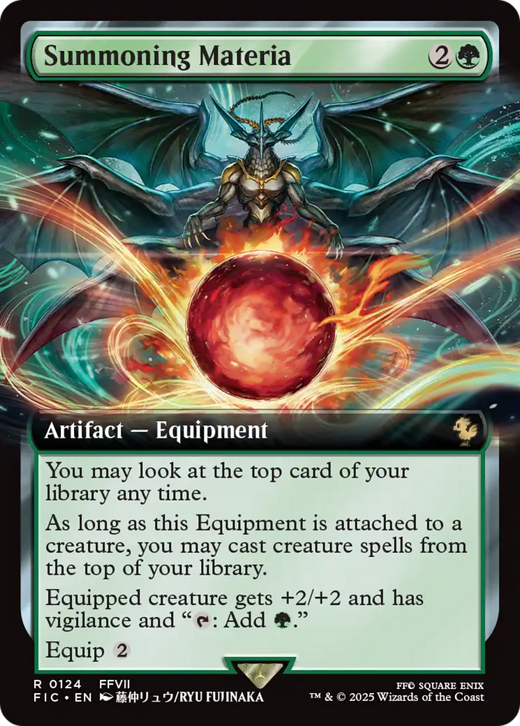 Summoning Materia (Extended Art) [FINAL FANTASY Commander] | Cracking-Singles