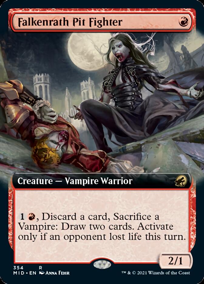 Falkenrath Pit Fighter (Extended Art) [Innistrad: Midnight Hunt] | Cracking-Singles