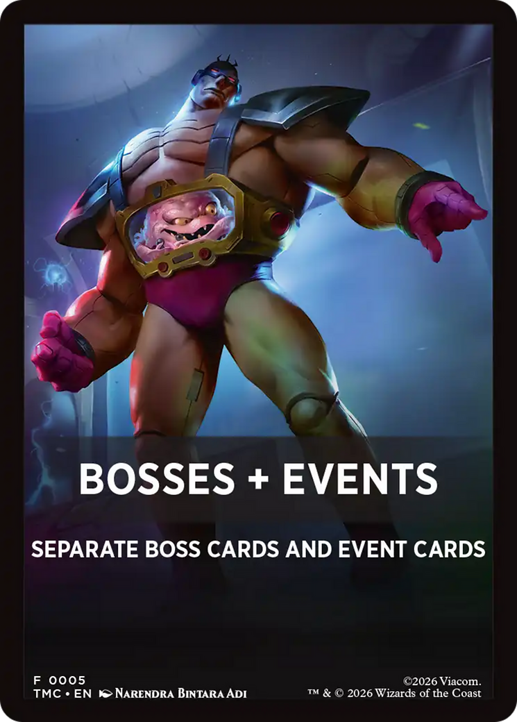 Bosses + Events [Teenage Mutant Ninja Turtles Commander Tokens] | Cracking-Singles