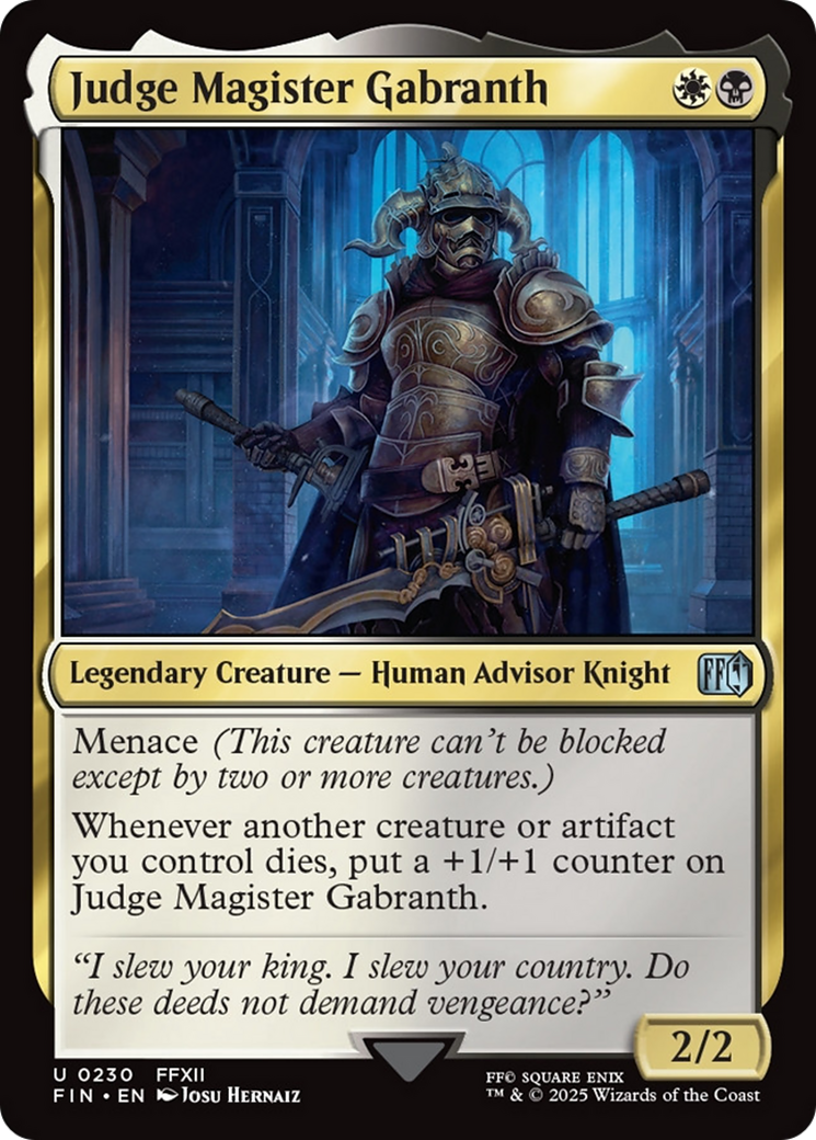 Judge Magister Gabranth [FINAL FANTASY] | Cracking-Singles