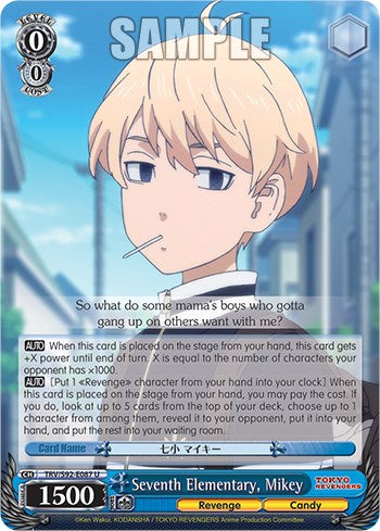 Seventh Elementary, Mikey (TRV/S92-E087 U) [Tokyo Revengers] | Cracking-Singles