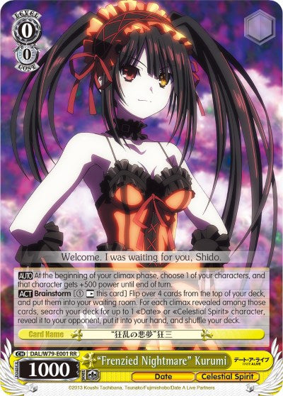 "Frenzied Nightmare" Kurumi (DAL/W79-E001 RR) [Date A Live] | Cracking-Singles
