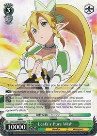 Leafa's Pure Wish (SAO/S20-E027 RR) [Sword Art Online] | Cracking-Singles