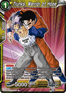 Trunks, Warrior of Hope (Common) (BT13-103) [Supreme Rivalry] | Cracking-Singles