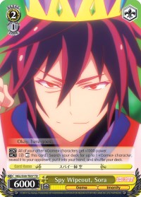 Spy Wipeout, Sora (NGL/S58-TE07 TD) [No Game No Life] | Cracking-Singles