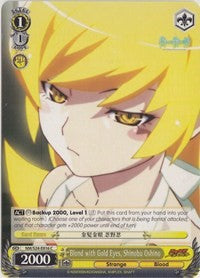 Blond with Gold Eyes, Shinobu Oshino (NM/S24-E016) [NISEMONOGATARI] | Cracking-Singles