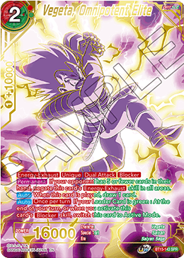 Vegeta, Omnipotent Elite (SPR) (BT15-143) [Saiyan Showdown] | Cracking-Singles