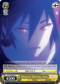 Memory Sharing, Sora (NGL/S58-E016 C) [No Game No Life] | Cracking-Singles