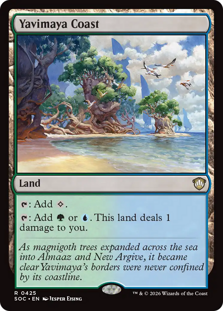 Yavimaya Coast [Secrets of Strixhaven Commander] | Cracking-Singles