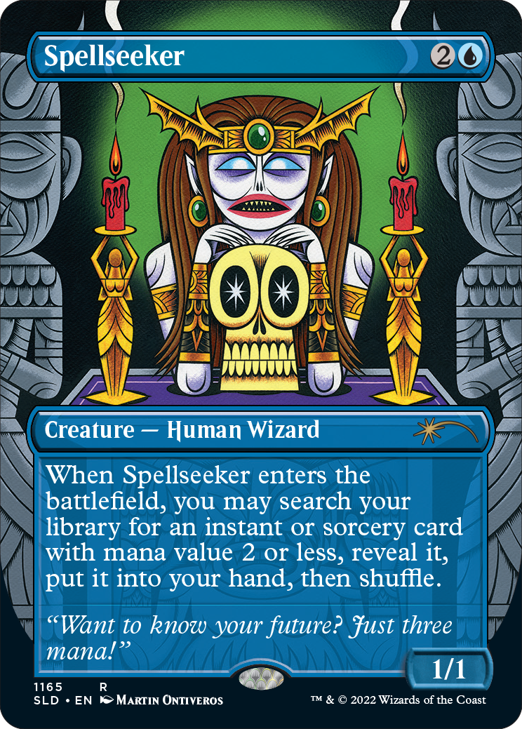 Spellseeker (Borderless) [Secret Lair Drop Series] | Cracking-Singles