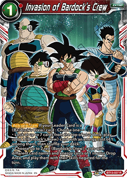 Invasion of Bardock's Crew (Rare) (BT13-027) [Supreme Rivalry] | Cracking-Singles