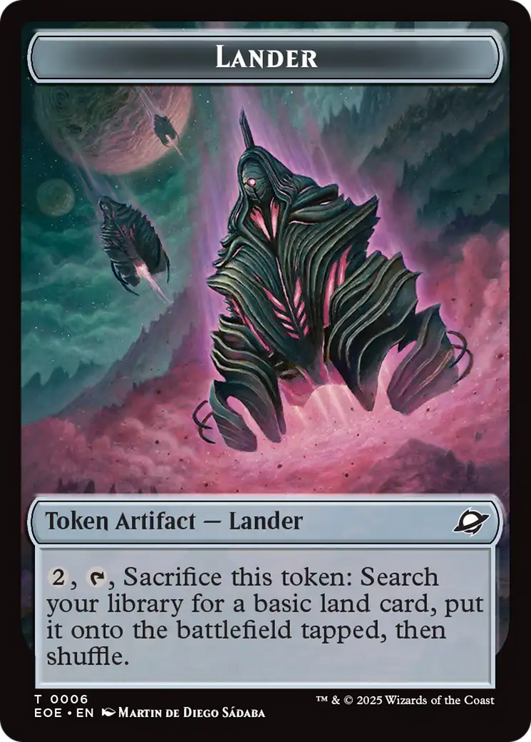 Beast (0006) // Lander Double-Sided Token [Edge of Eternities Tokens] | Cracking-Singles