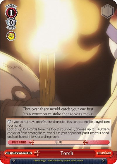 Torch (GBS/S63-TE08 TD) [Goblin Slayer] | Cracking-Singles