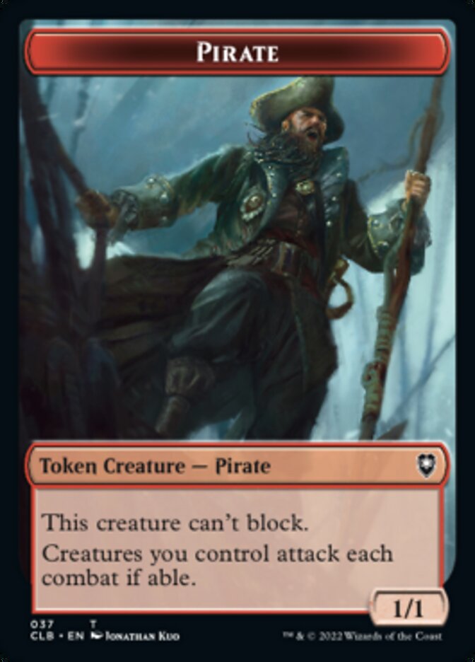 Pirate // Goblin Double-Sided Token [Commander Legends: Battle for Baldur's Gate Tokens] | Cracking-Singles