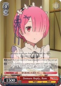Demure Reply, Ram (RZ/S55-E036 U) [Re:ZERO Vol.2] | Cracking-Singles