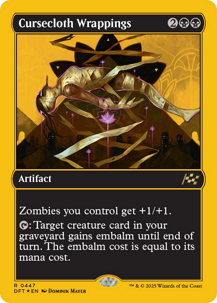 Cursecloth Wrappings (First-Place Foil) [Aetherdrift] | Cracking-Singles