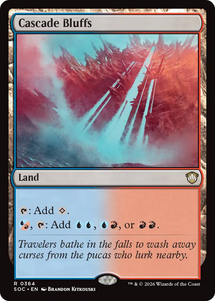 Cascade Bluffs [Secrets of Strixhaven Commander] | Cracking-Singles