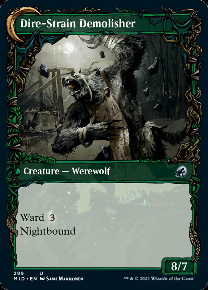Burly Breaker // Dire-Strain Demolisher (Showcase Equinox) [Innistrad: Midnight Hunt] | Cracking-Singles