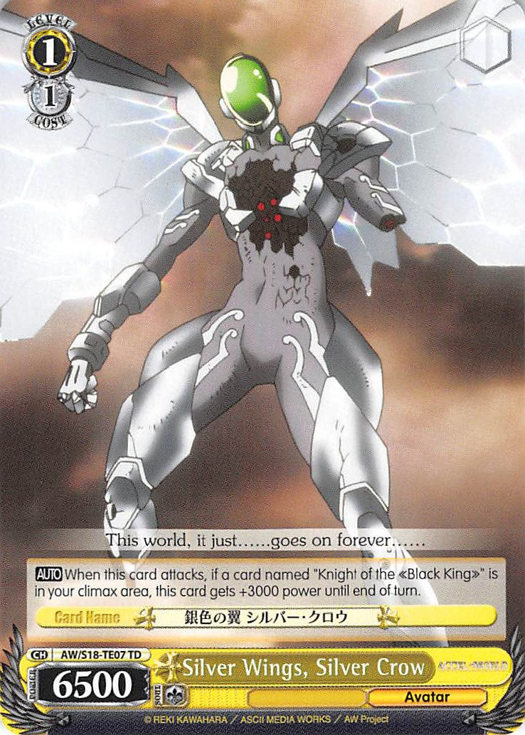 Silver Wings, Silver Crow (AW/S18-TE07 TD) [Accel World] | Cracking-Singles