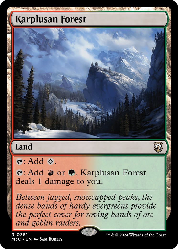 Karplusan Forest (Ripple Foil) [Modern Horizons 3 Commander] | Cracking-Singles