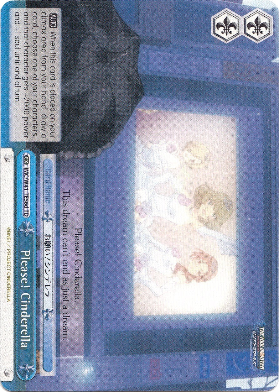 Please! Cinderella (IMC/W41-TE56d TD) [The iDOLM@STER Cinderella Girls] | Cracking-Singles